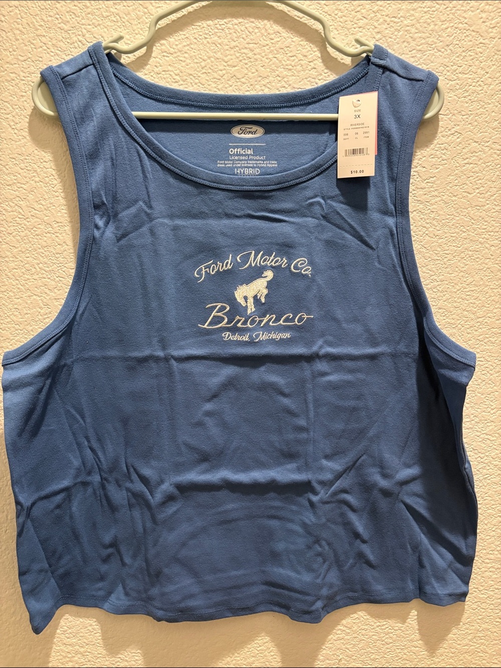 Ford Blue Bronco Logo Women's Tank